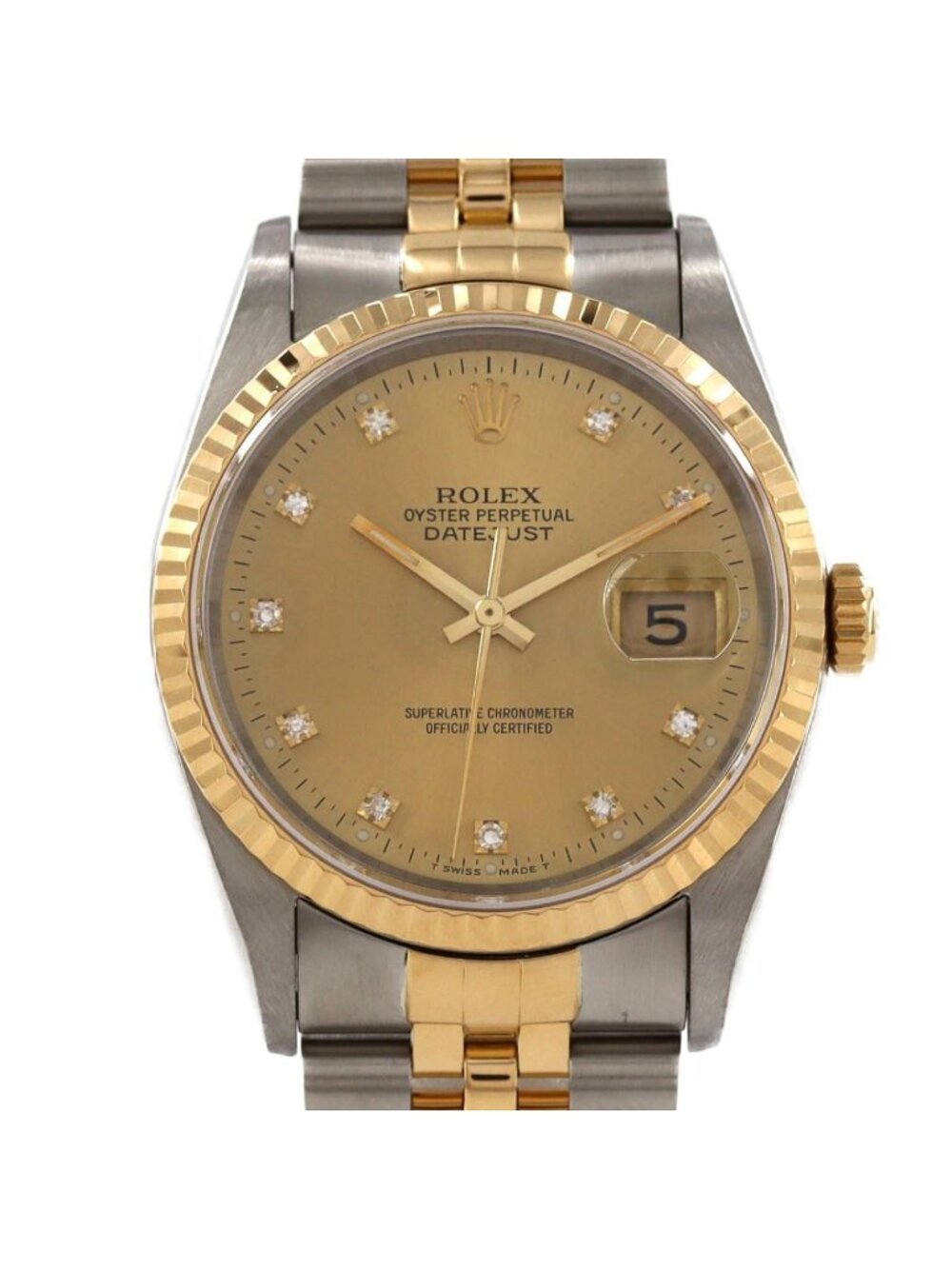Rolex Datejust Stainless Steel Yellow Gold Automatic